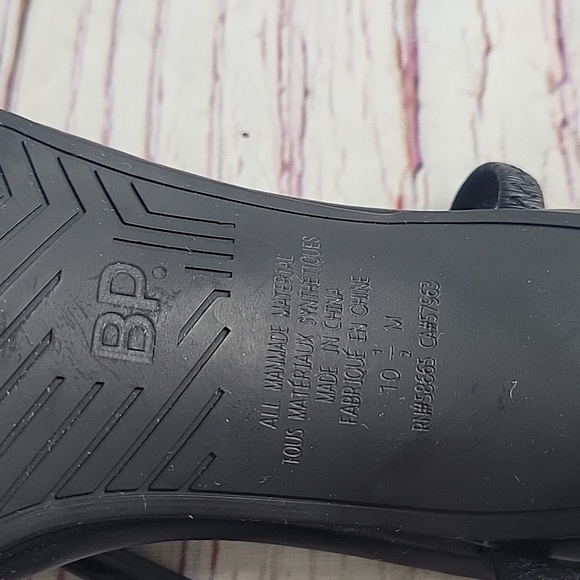 BP NORDSTROM Elegant Black Strappy Heels Size 10.5 NWOT - Picture 4 of 5